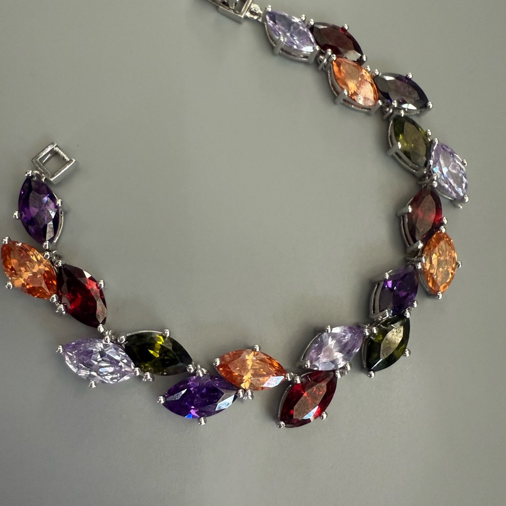 Cubic Zirconia Bridal Wedding Bracelet for Women Gift